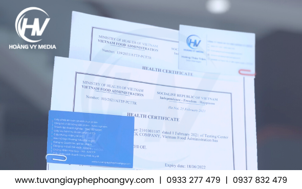 Giấy chứng nhận y tế Health Certificate xuất khẩu chà bông cá