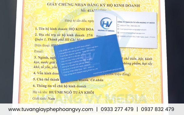Đăng ký hộ kinh doanh dịch vụ ăn uống Quận Tân Bình – TPHCM