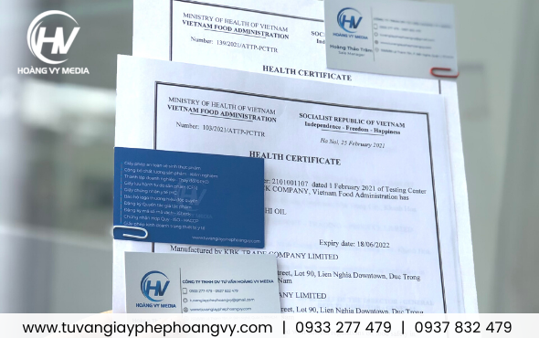 Làm giấy chứng nhận Y Tế (Health Certificate) tại Hải Phòng