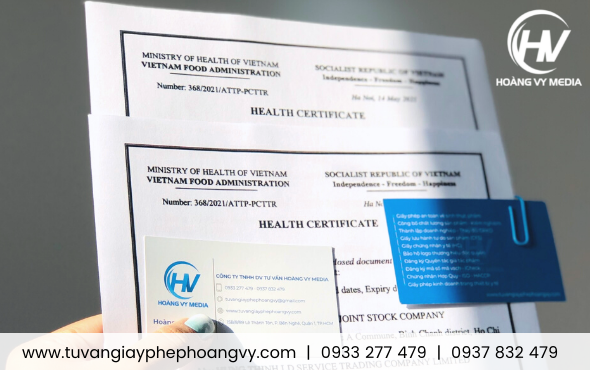 Health Certificate chứng nhận y tế sản phẩm nông sản xuất khẩu
